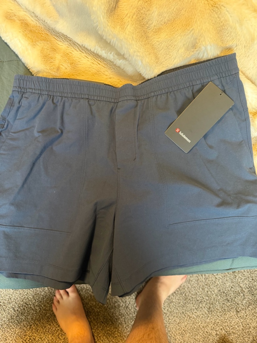 lululemon athletica Men’s Athletic Shorts - Navy Blue